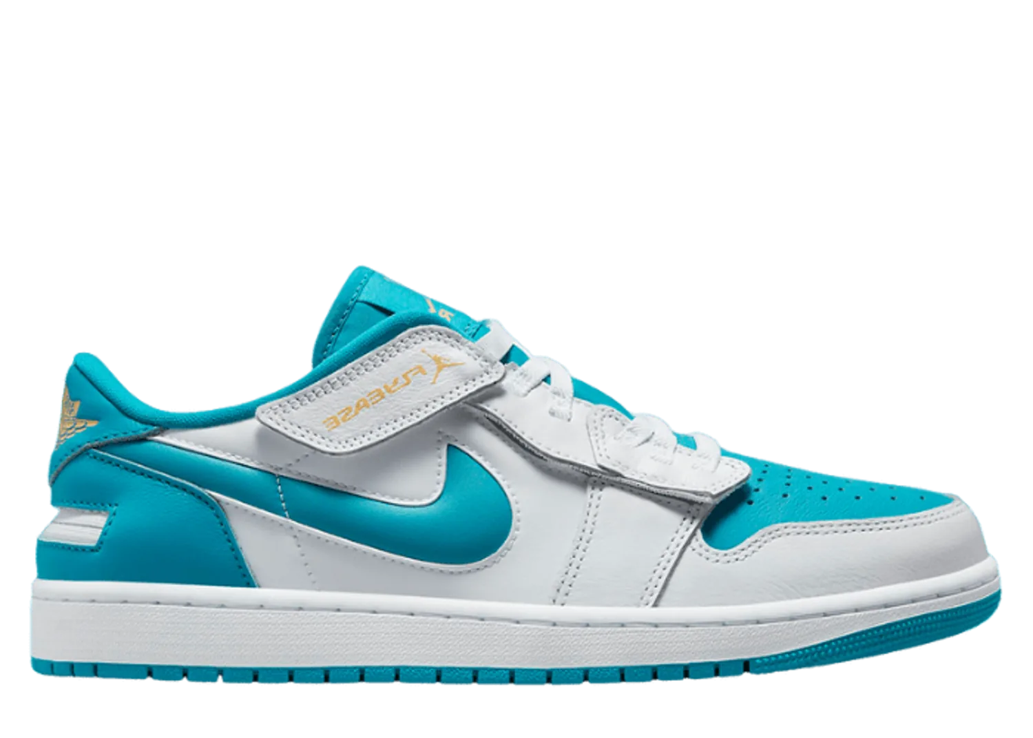 Air Jordan 1 Low Flyease White Aquatone
