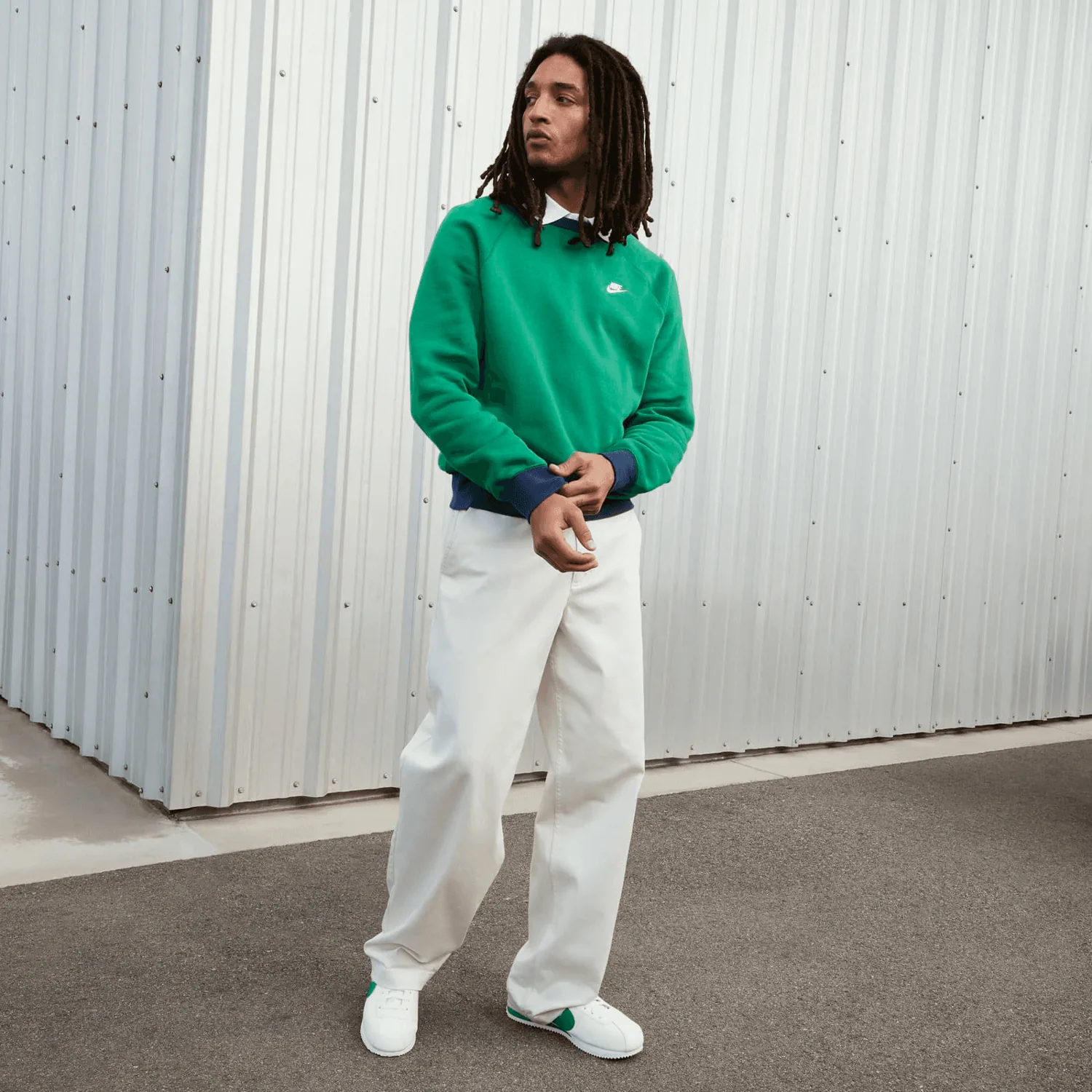 Nike Cortez White Green image 8