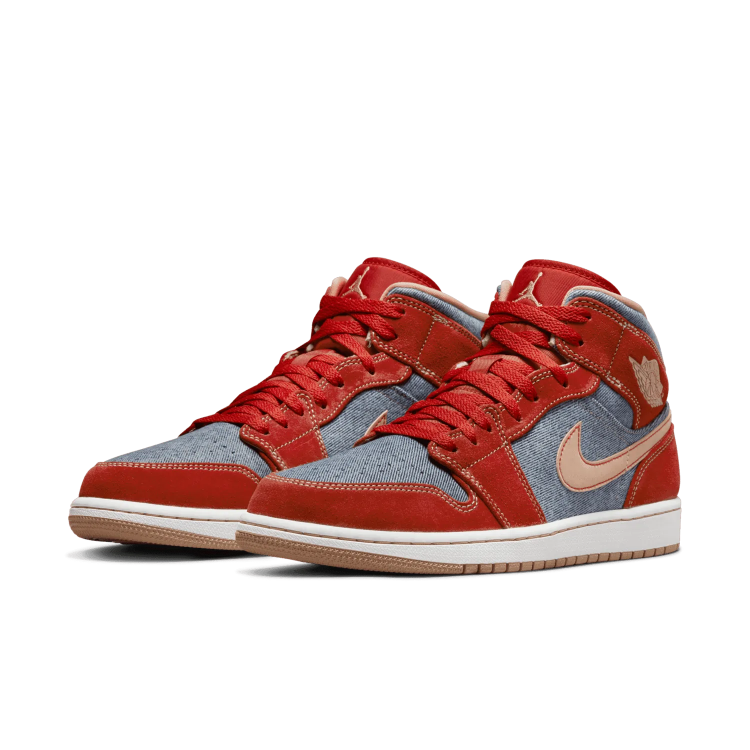 Jordan 1 Mid Denim Red image 4