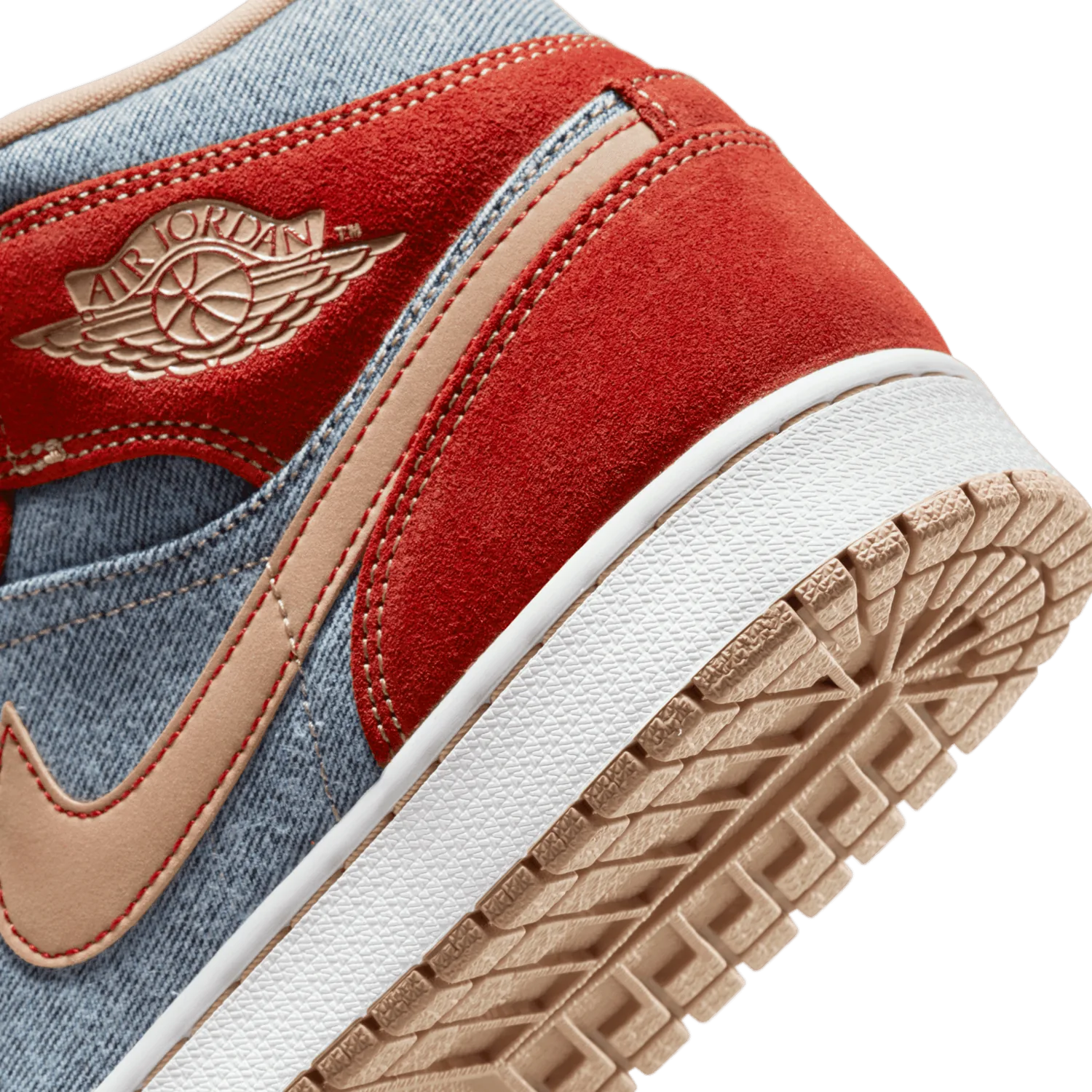 Jordan 1 Mid Denim Red image 7