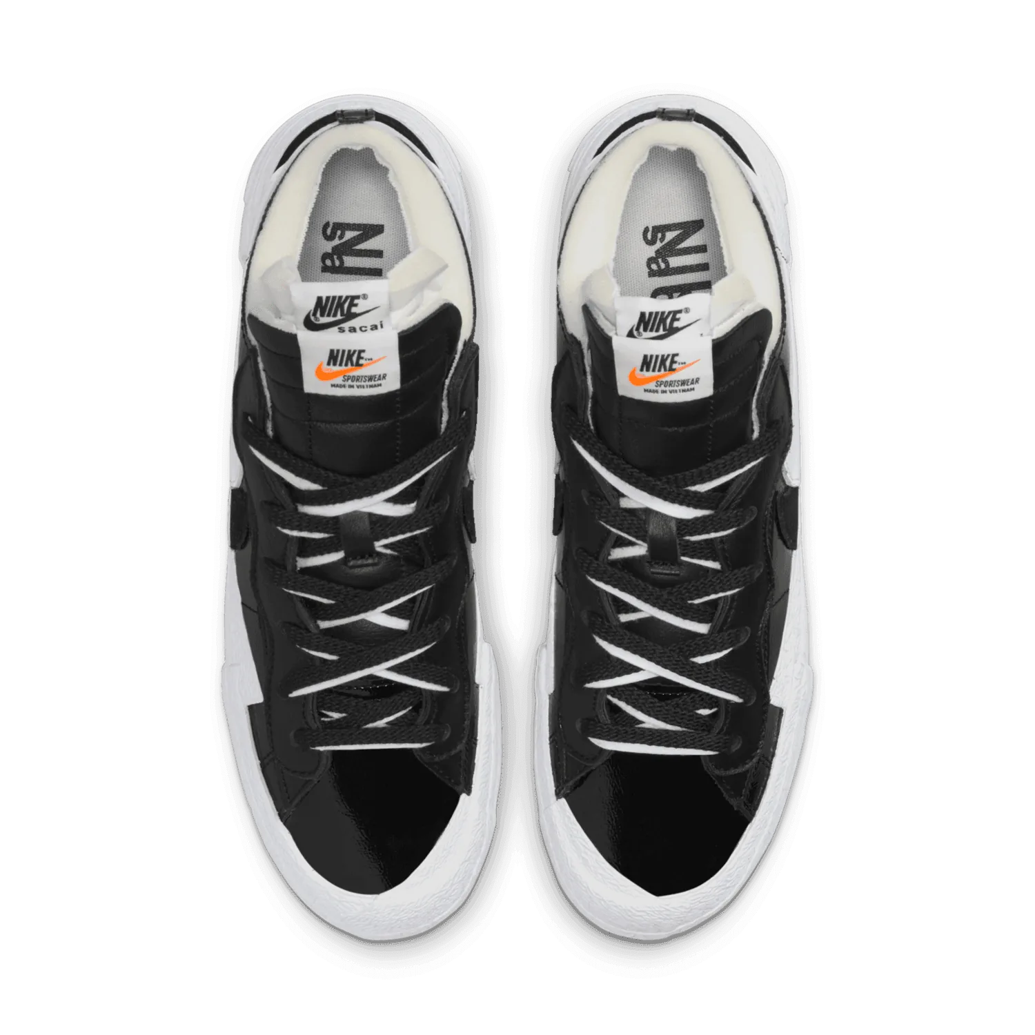 Nike Blazer Low Sacai Black Patent image 5