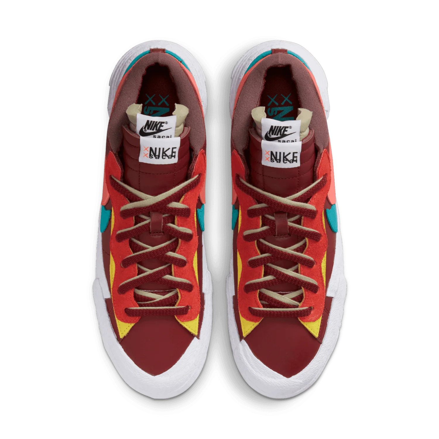 Nike Blazer Low sacai KAWS Red image 7