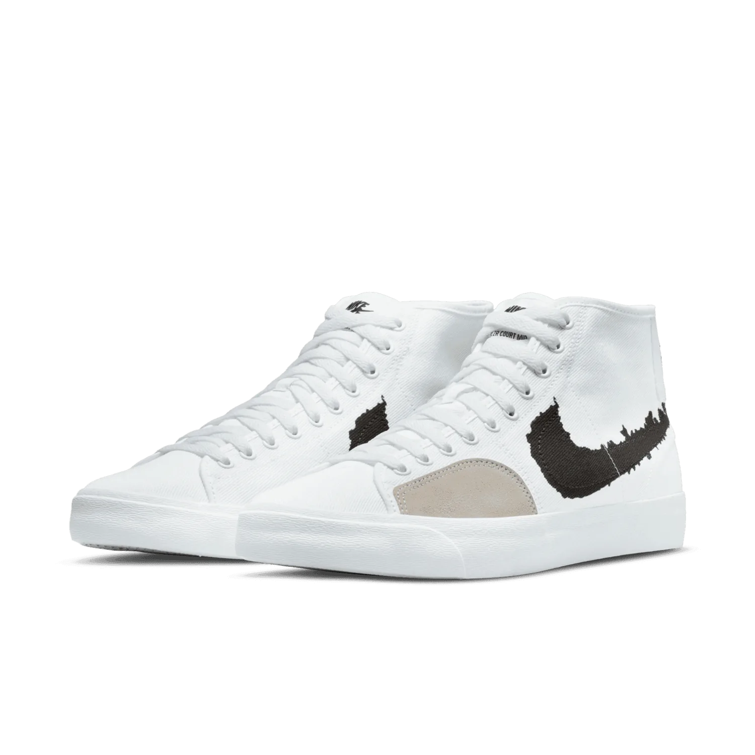 Nike SB Blazer Court Mid PRM White Black image 4