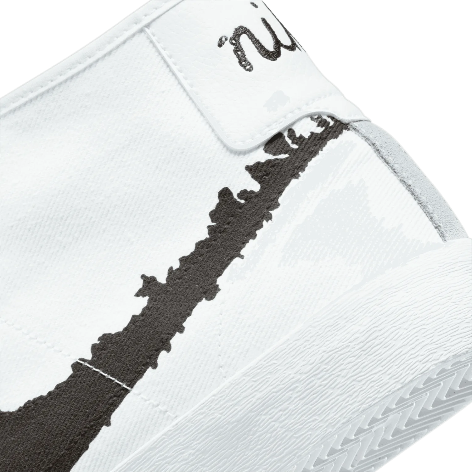 Nike SB Blazer Court Mid PRM White Black image 7
