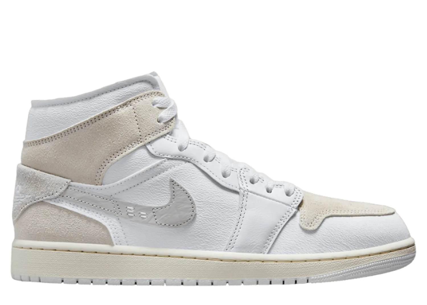 Air Jordan 1 Mid SE Craft White Light Orewood Brown