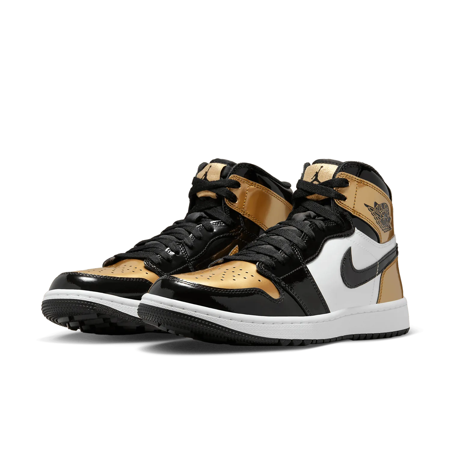 Air Jordan 1 High Golf Patent Gold Toe image 4