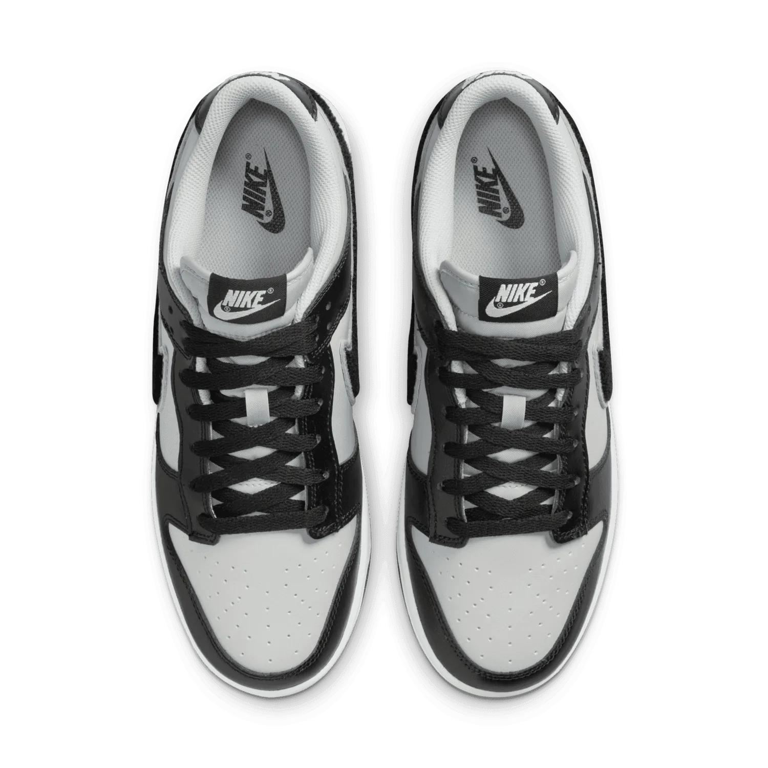 Nike Dunk Low Chenille Swoosh Black Grey image 3