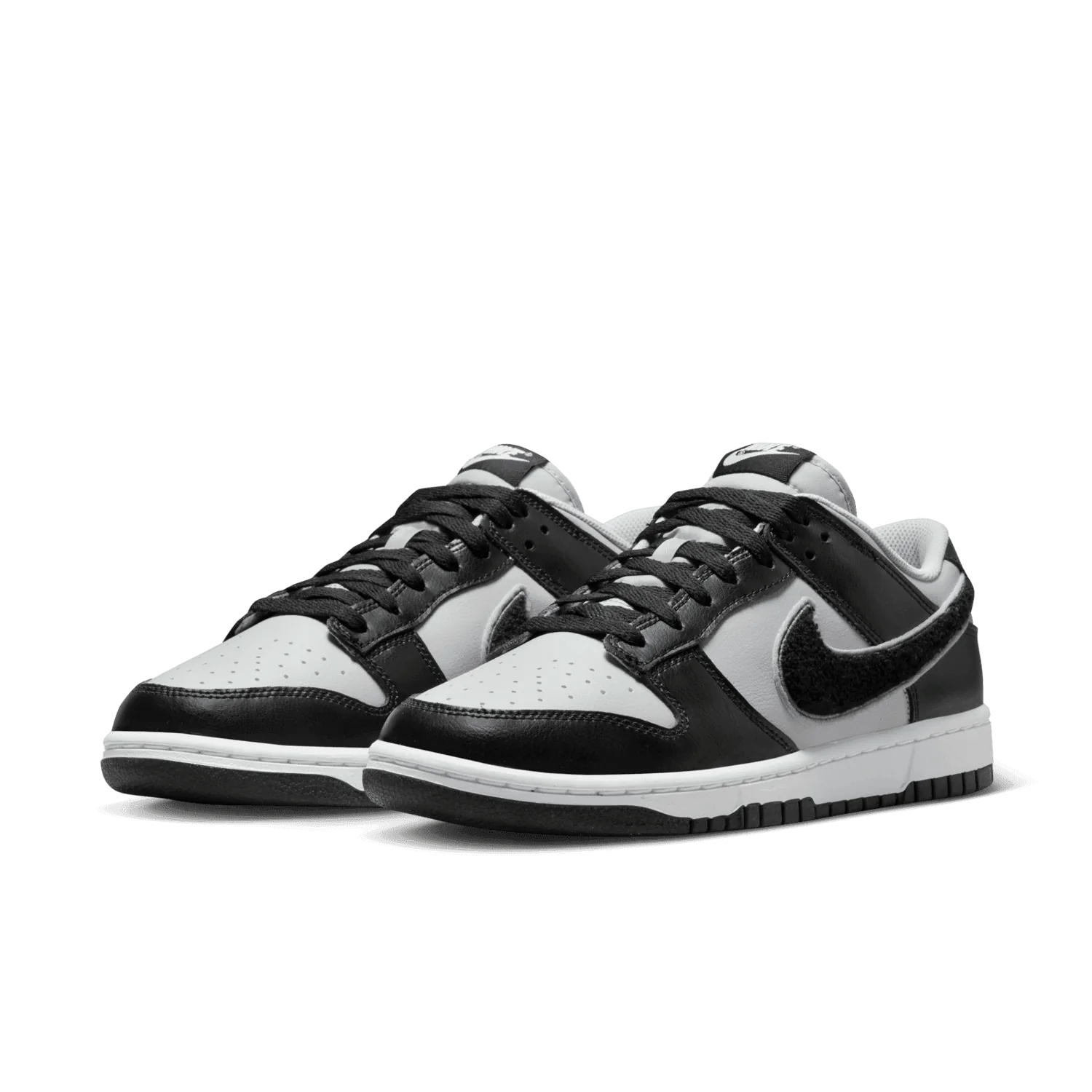 Nike Dunk Low Chenille Swoosh Black Grey image 4