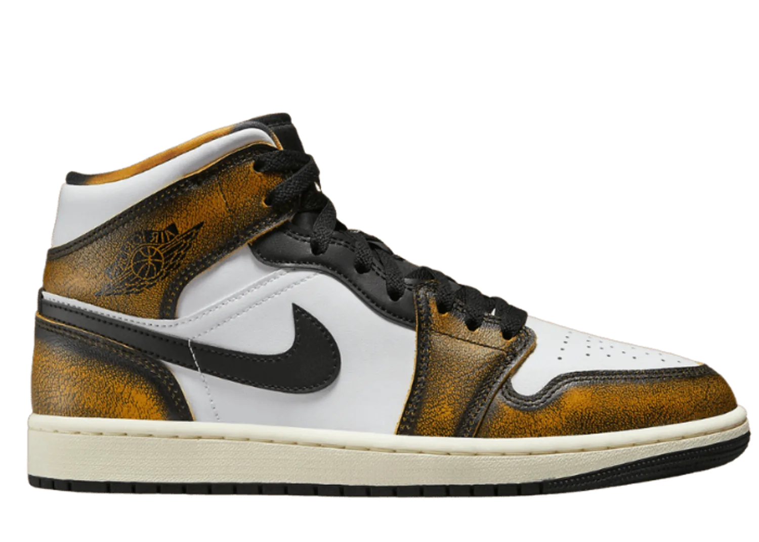 Air Jordan 1 Mid SE Wear Away Black Taxi
