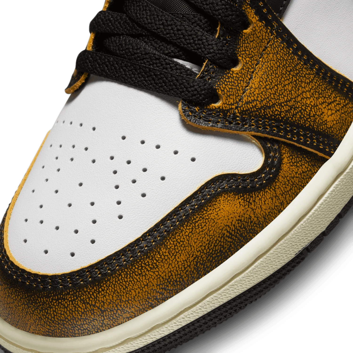 Air Jordan 1 Mid SE Wear Away Black Taxi image 6
