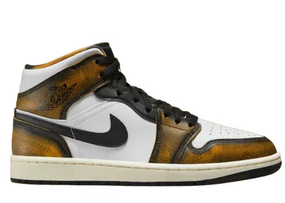 Air Jordan 1 Mid SE Wear Away Black Taxi