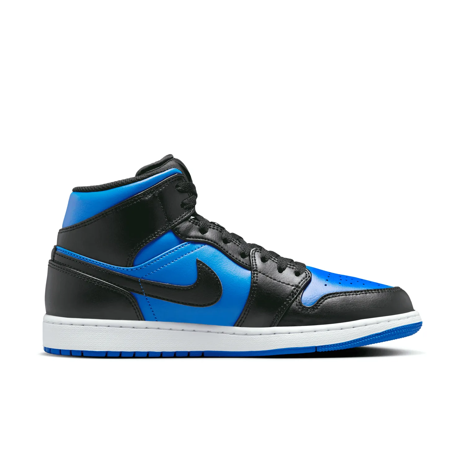 Air Jordan 1 Mid Black Royal Blue image 3