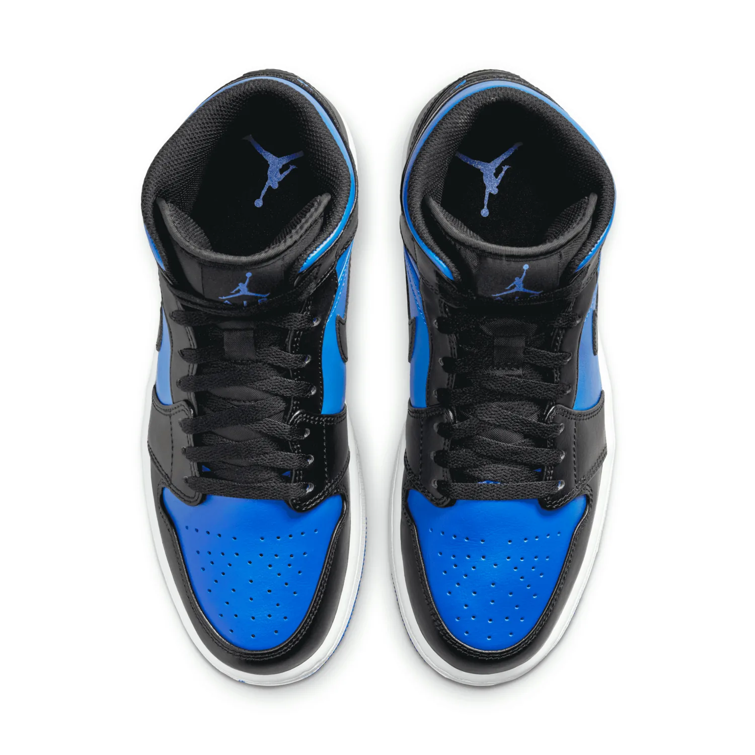 Air Jordan 1 Mid Black Royal Blue image 4
