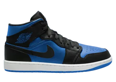 Air Jordan 1 Mid Black Royal Blue