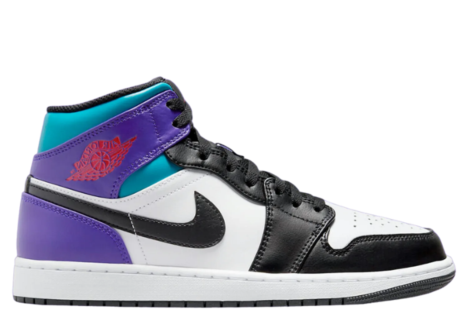 Air Jordan 1 Mid Black Toe Grape