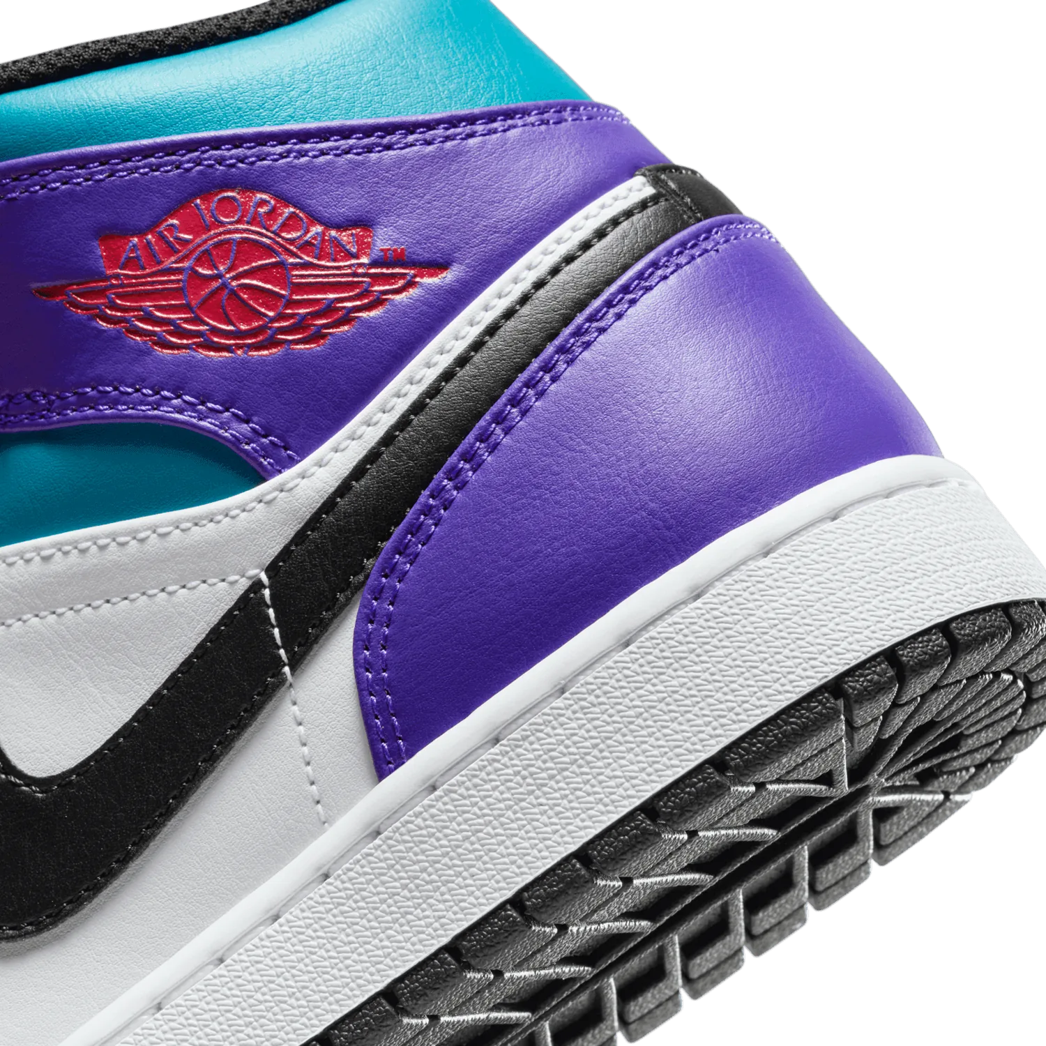 Air Jordan 1 Mid Black Toe Grape image 7
