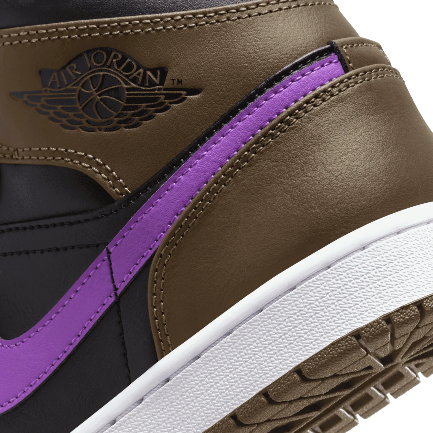 Air Jordan 1 Mid Purple Mocha image 7