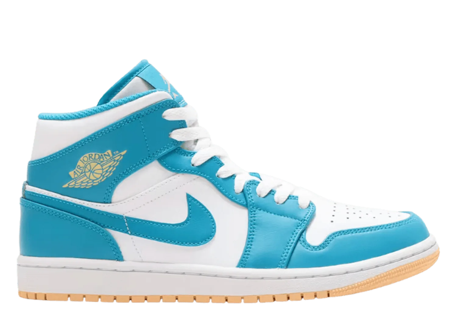 Air Jordan 1 Mid Aquatone Celestial Gold