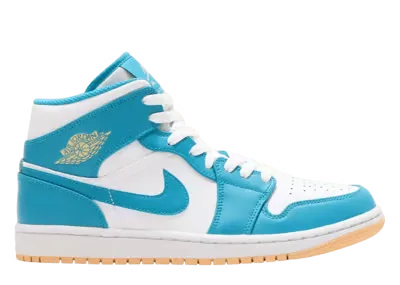 Air Jordan 1 Mid Aquatone Celestial Gold