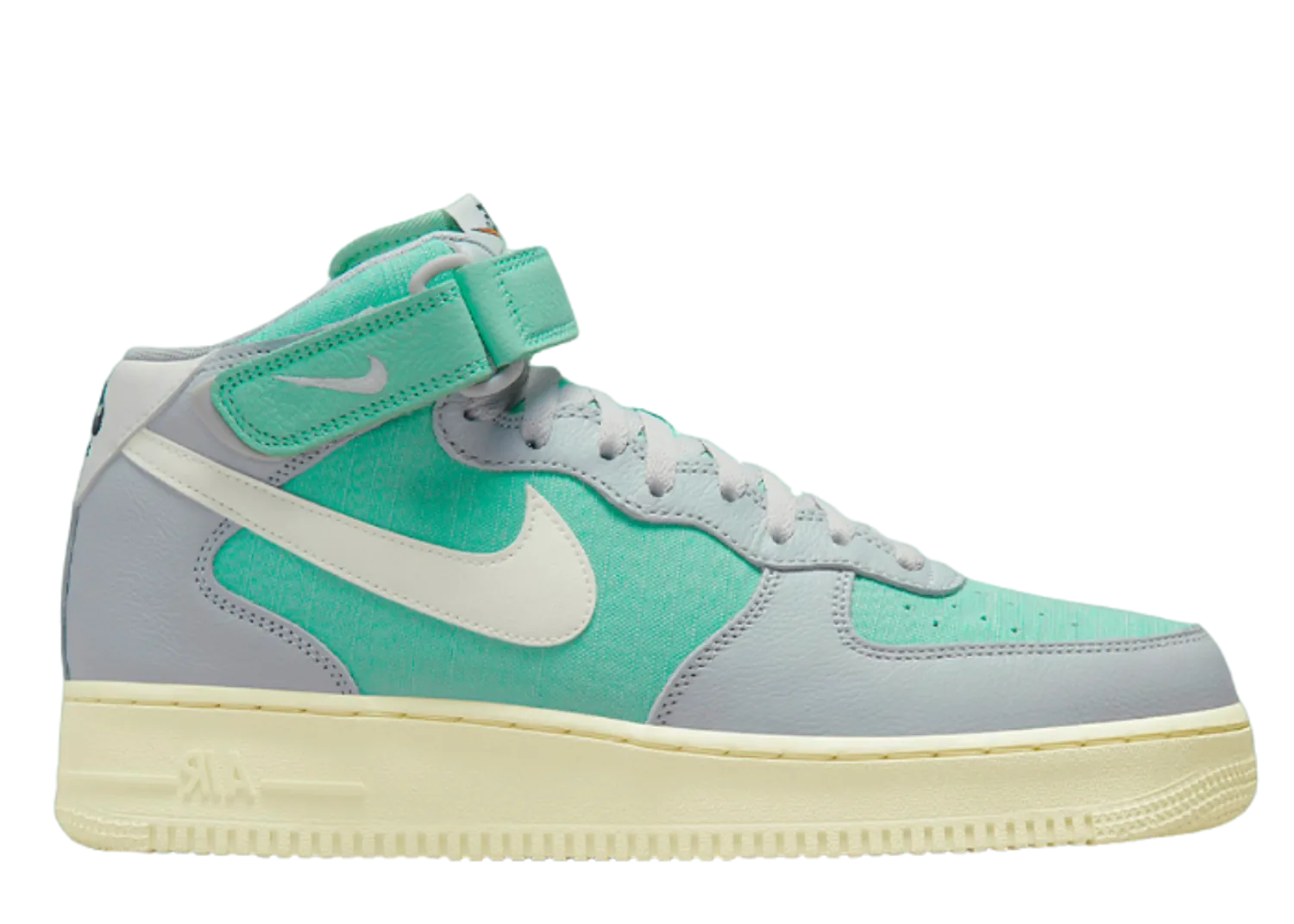 Nike Air Force 1 Mid Certified Fresh Grey Fog Enamel Green