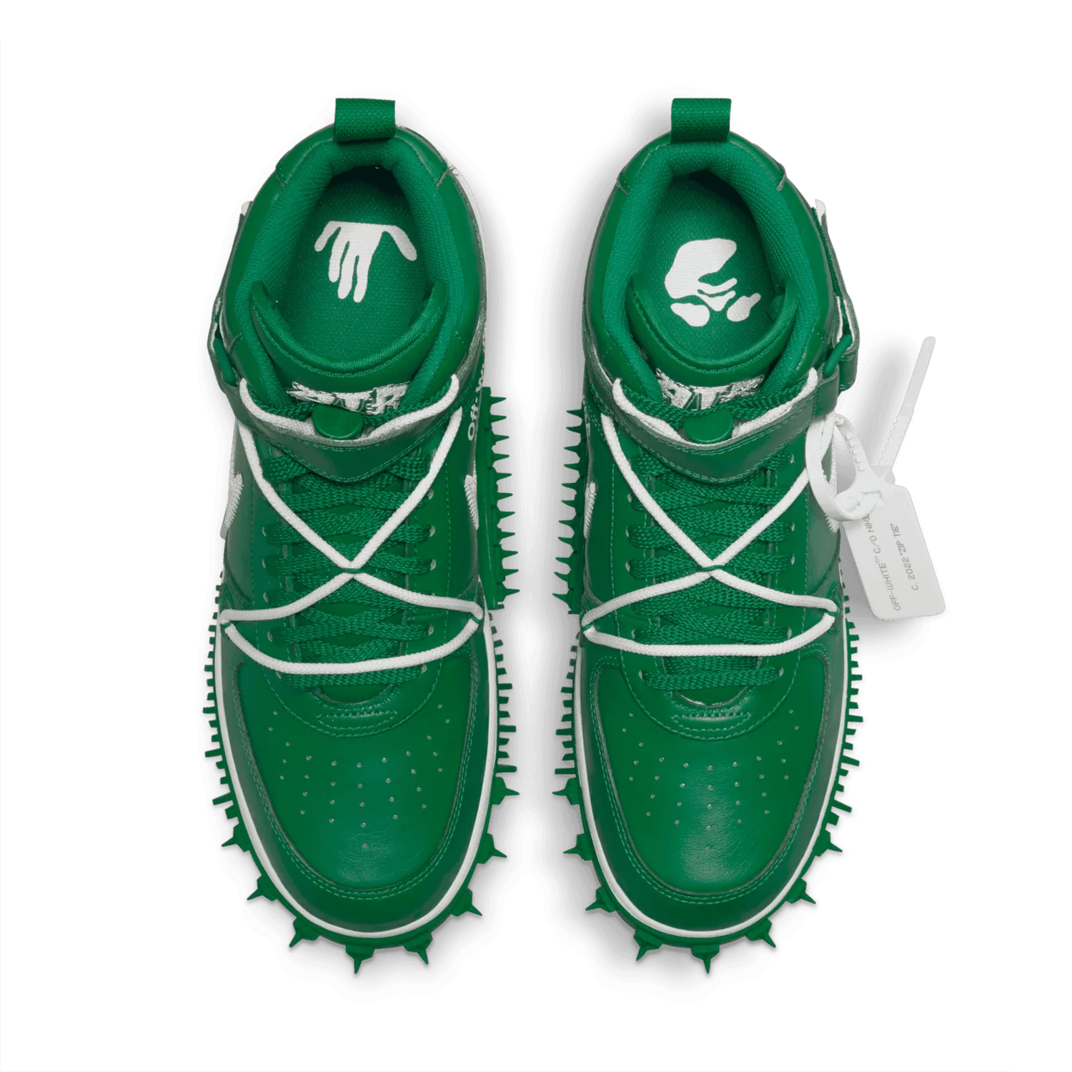 Nike Air Force 1 Mid Off-White Pine Green image 6