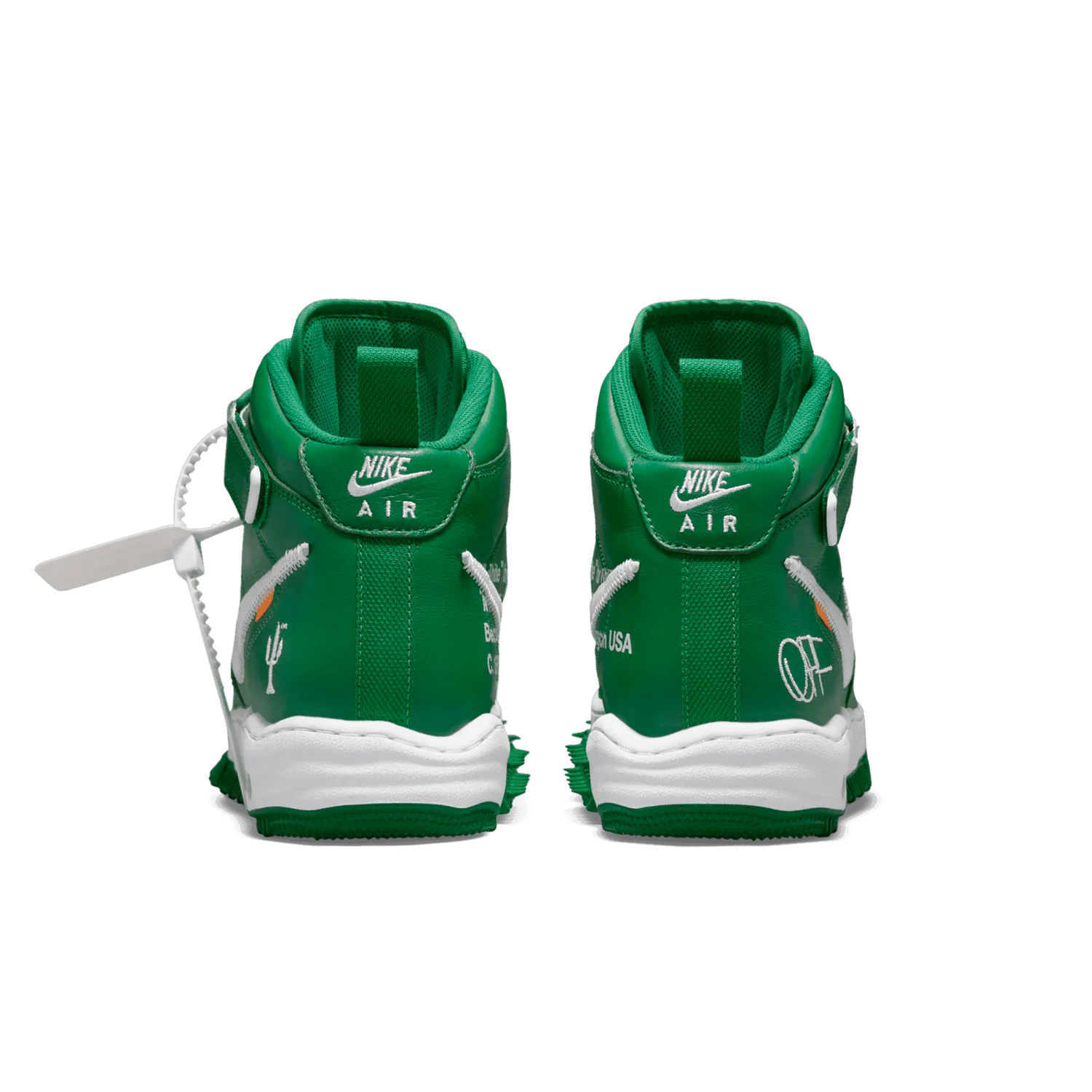 Nike Air Force 1 Mid Off-White Pine Green image 8