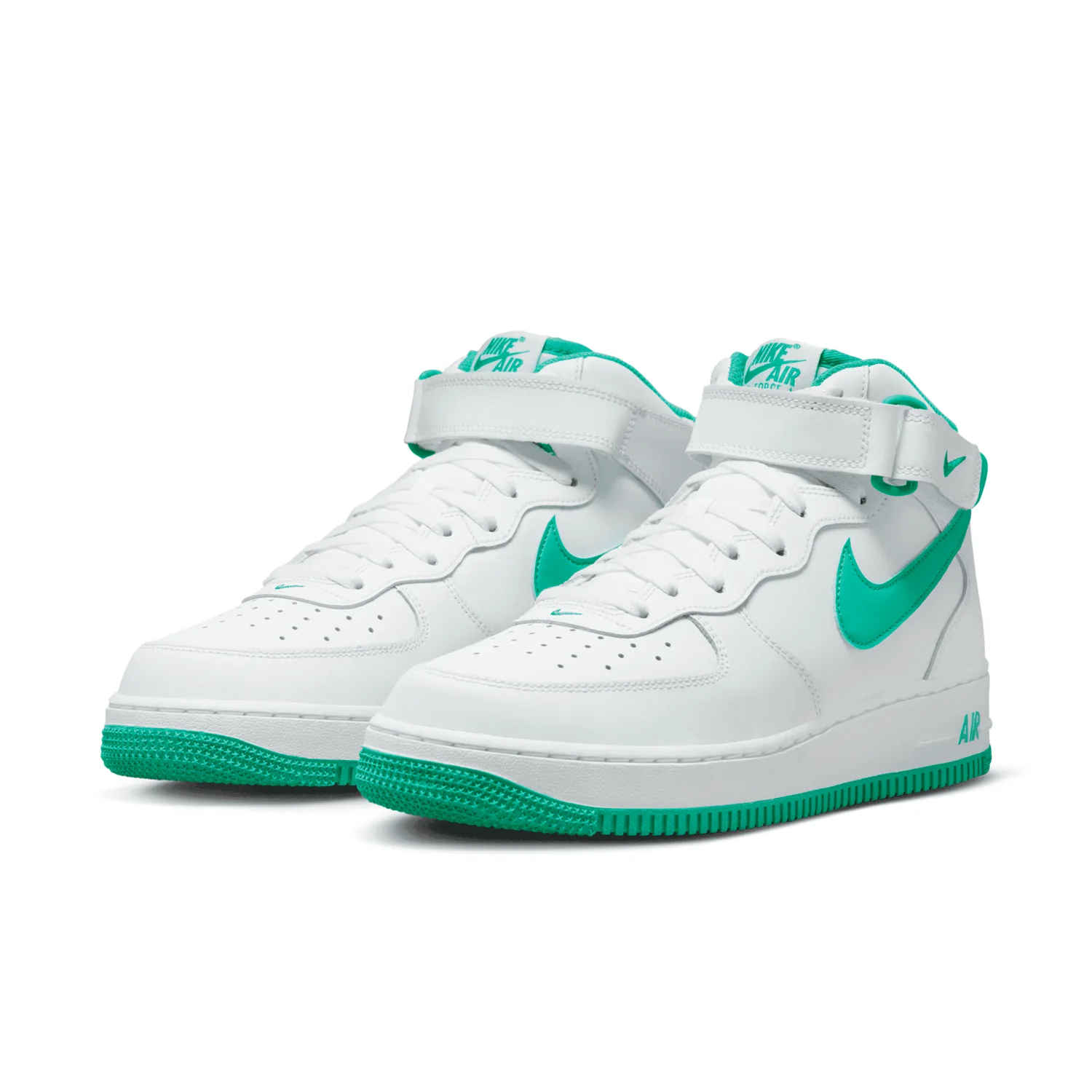 Nike Air Force 1 Mid White Clear Jade image 4