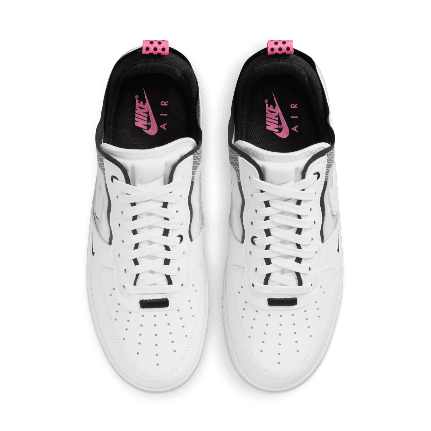 Nike Air Force 1 React White Black Pink Spell image 3
