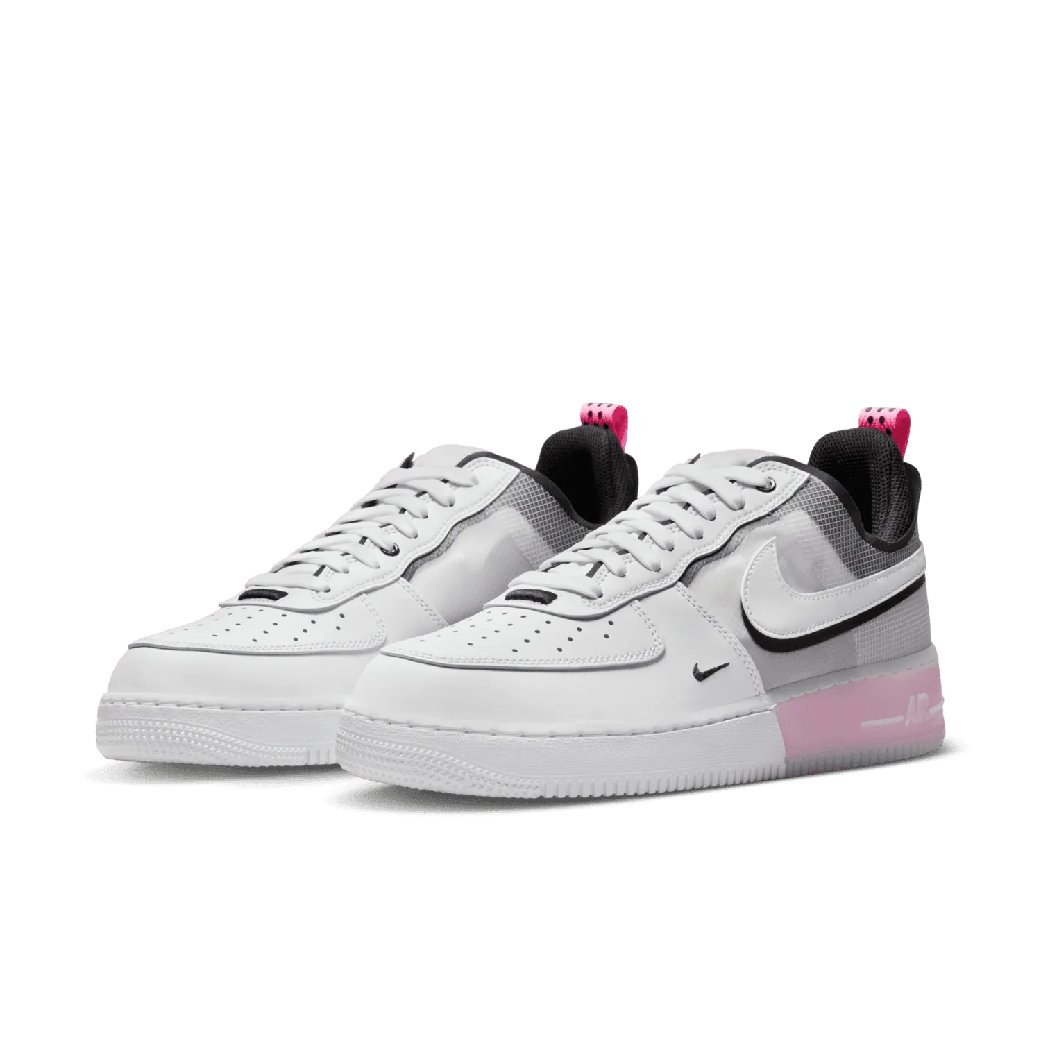 Nike Air Force 1 React White Black Pink Spell image 4