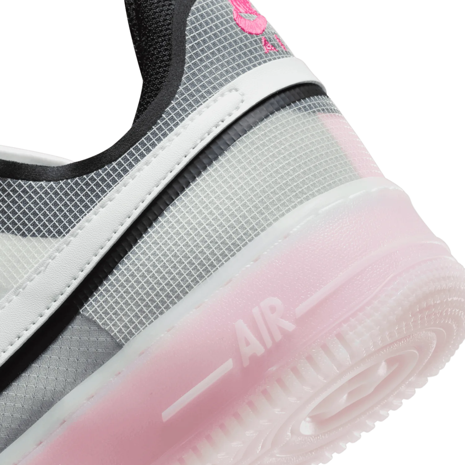 Nike Air Force 1 React White Black Pink Spell image 7