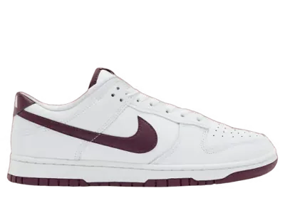 Nike Dunk Low White Night Maroon