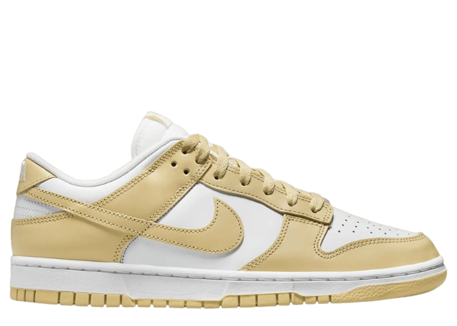 Nike Dunk Low White Team Gold