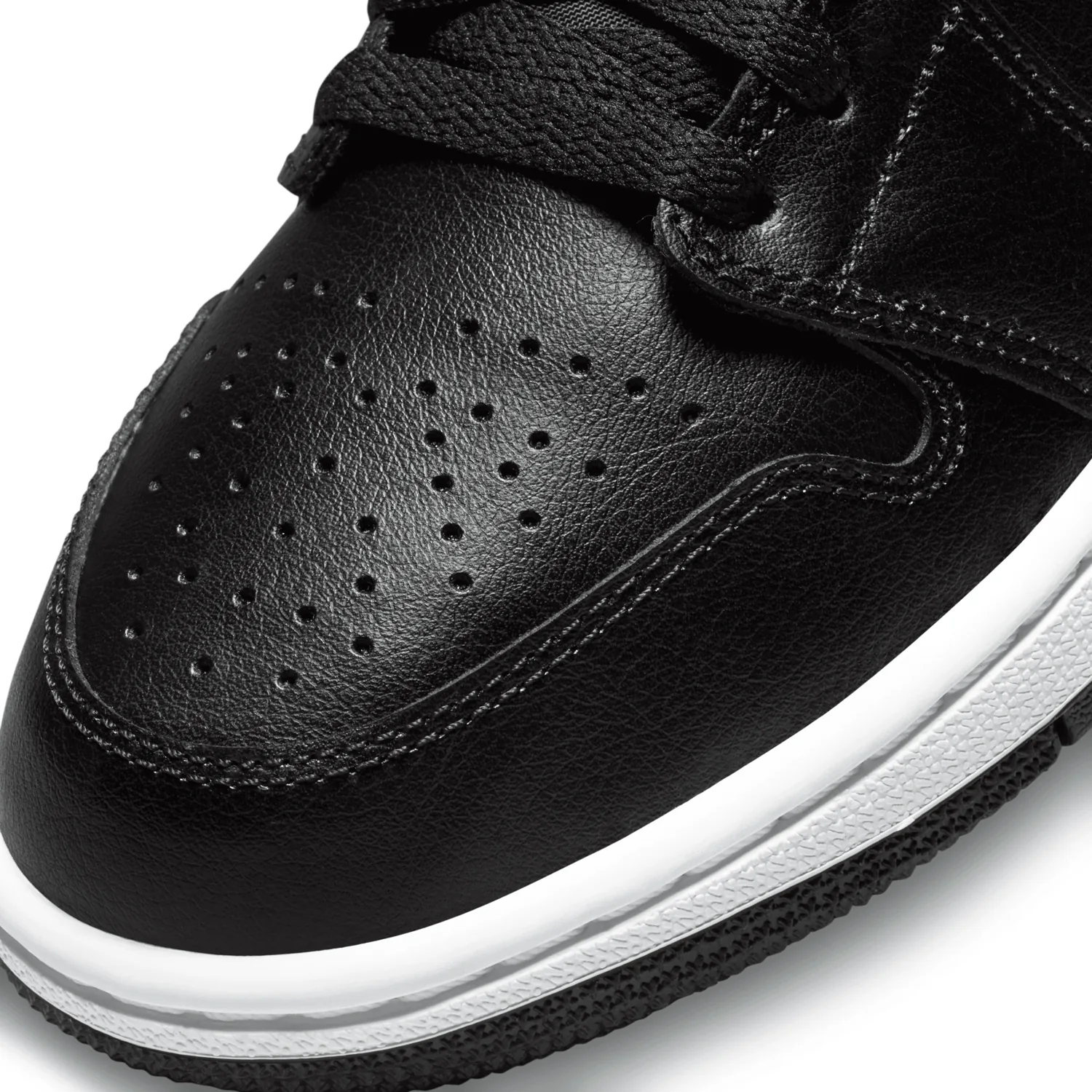 Jordan 1 Mid Black White image 2