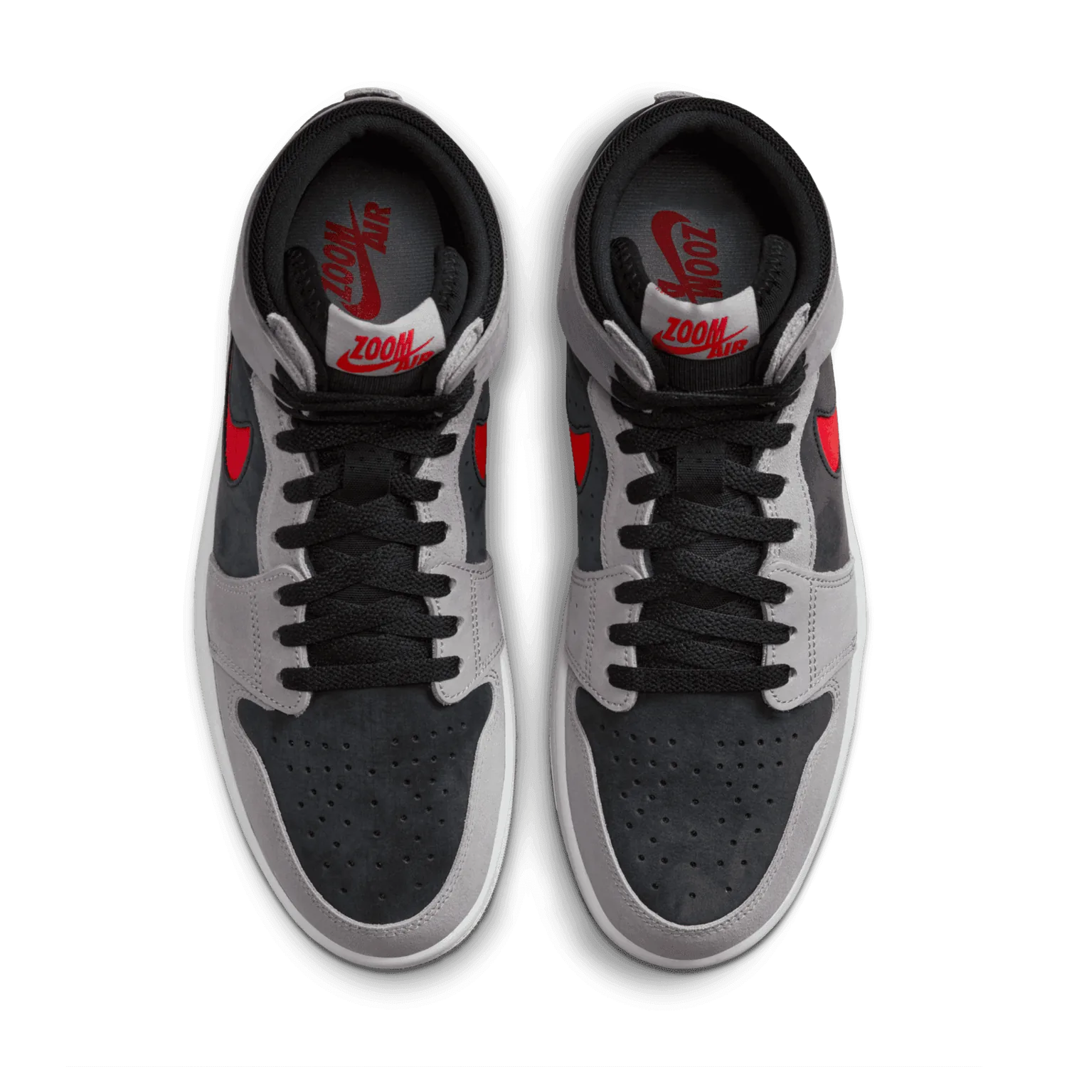 Air Jordan 1 High Zoom CMFT 2 Black Fire Red Cement image 3