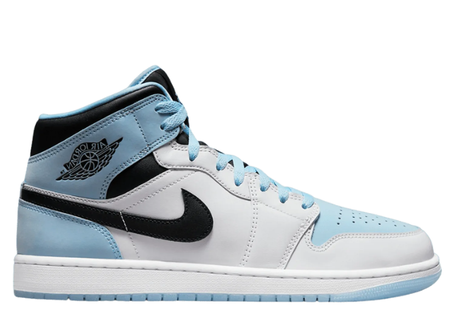 Air Jordan 1 Mid SE White Ice Blue Black