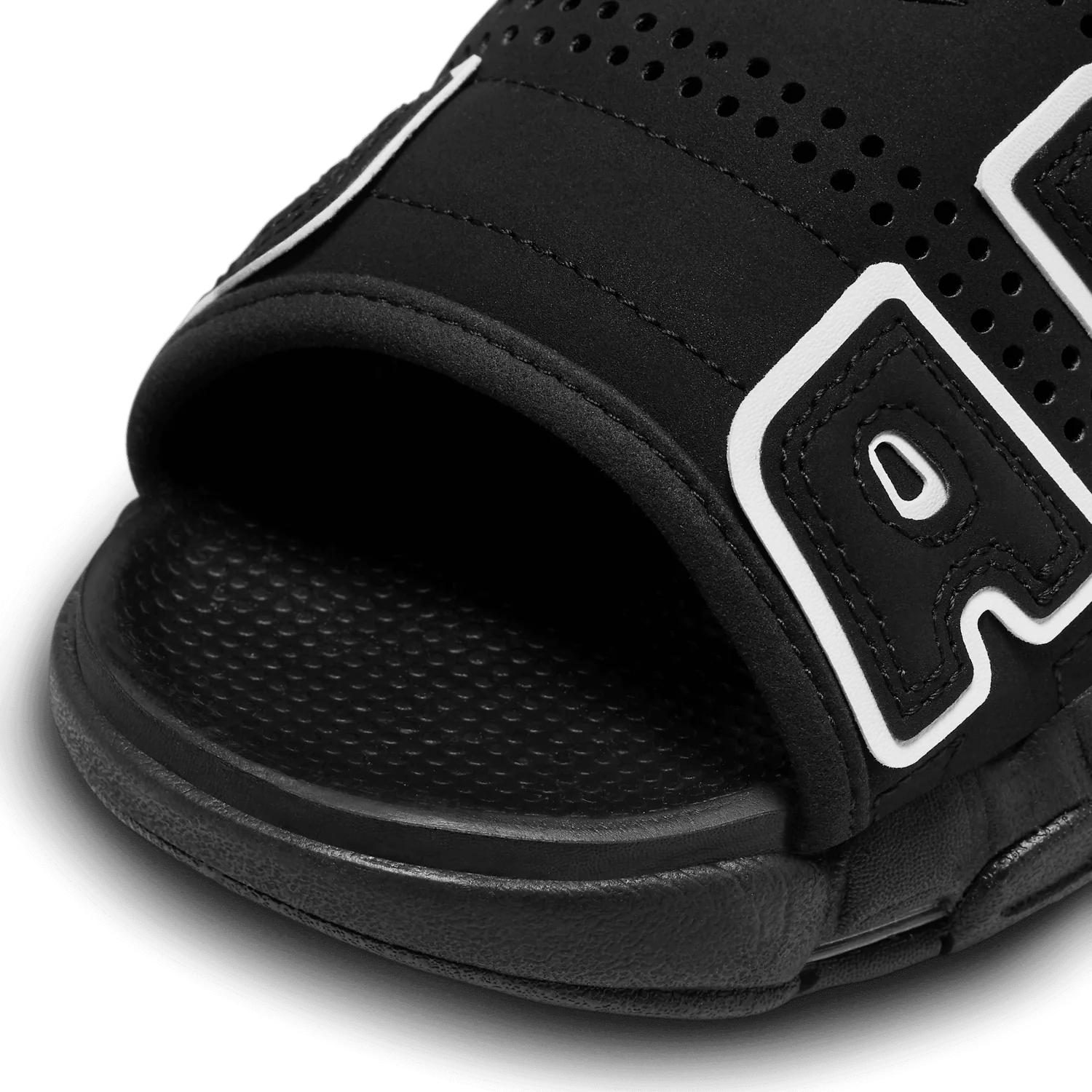 Nike Air More Uptempo Slide Black White image 6