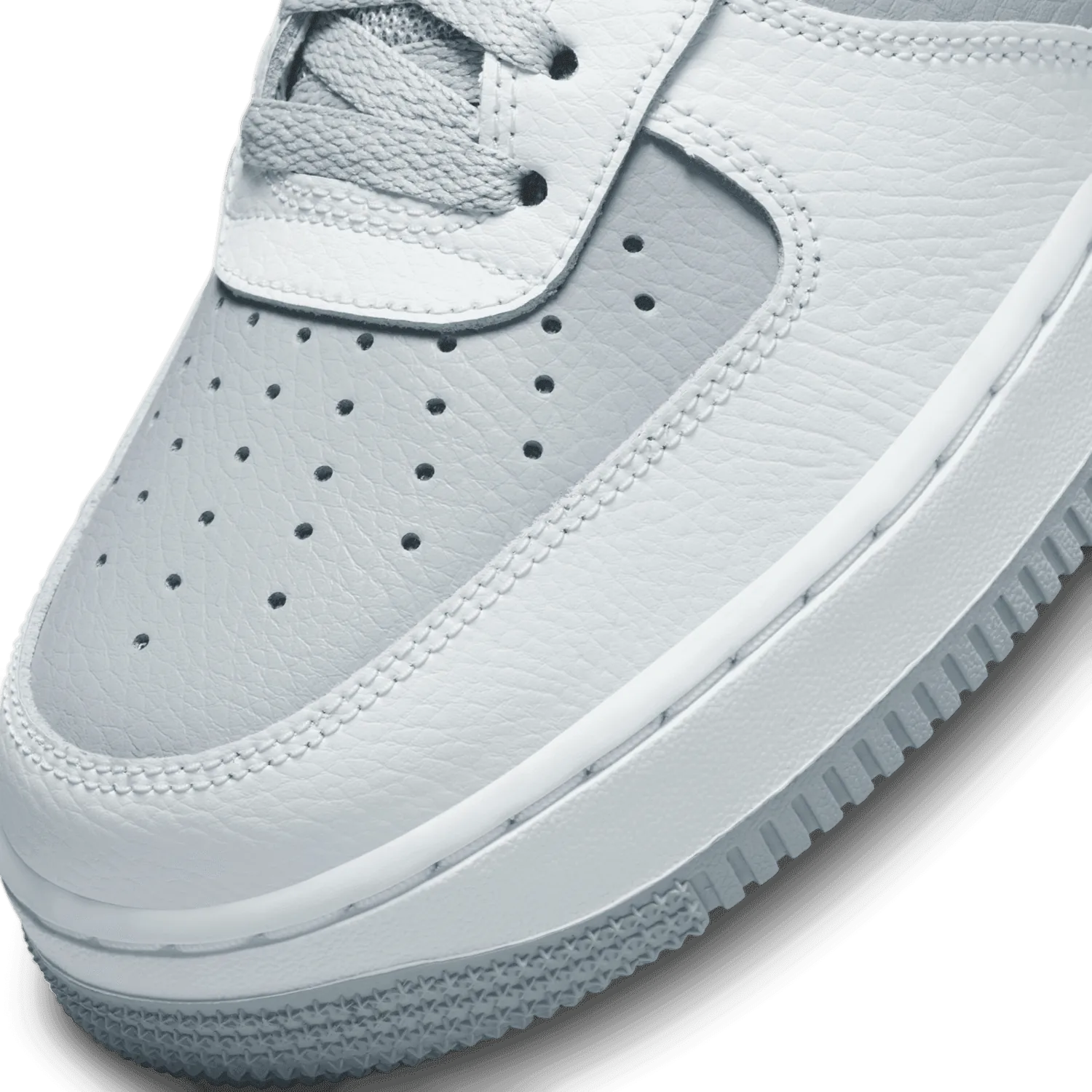 Nike Air Force 1 Low Cut-Out White Grey Black Swoosh image 6