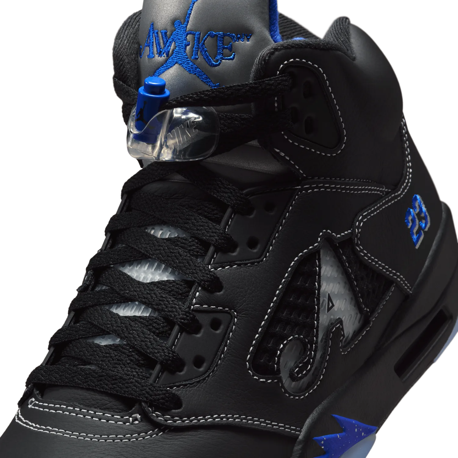 Air Jordan 5 Retro Awake NY Black Racer Blue image 4