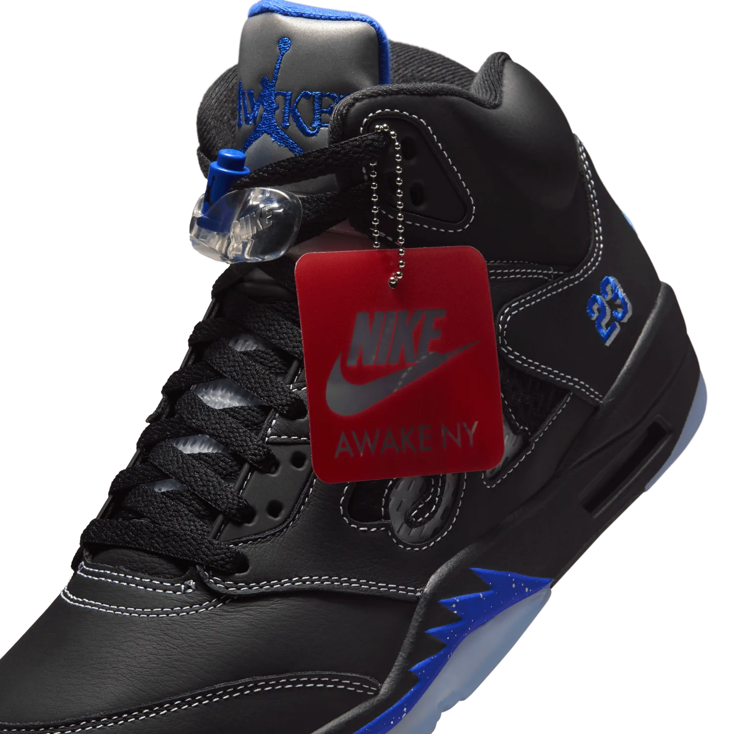 Air Jordan 5 Retro Awake NY Black Racer Blue image 7