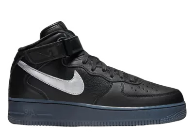 Nike Air Force 1 Mid Premium Black Metallic