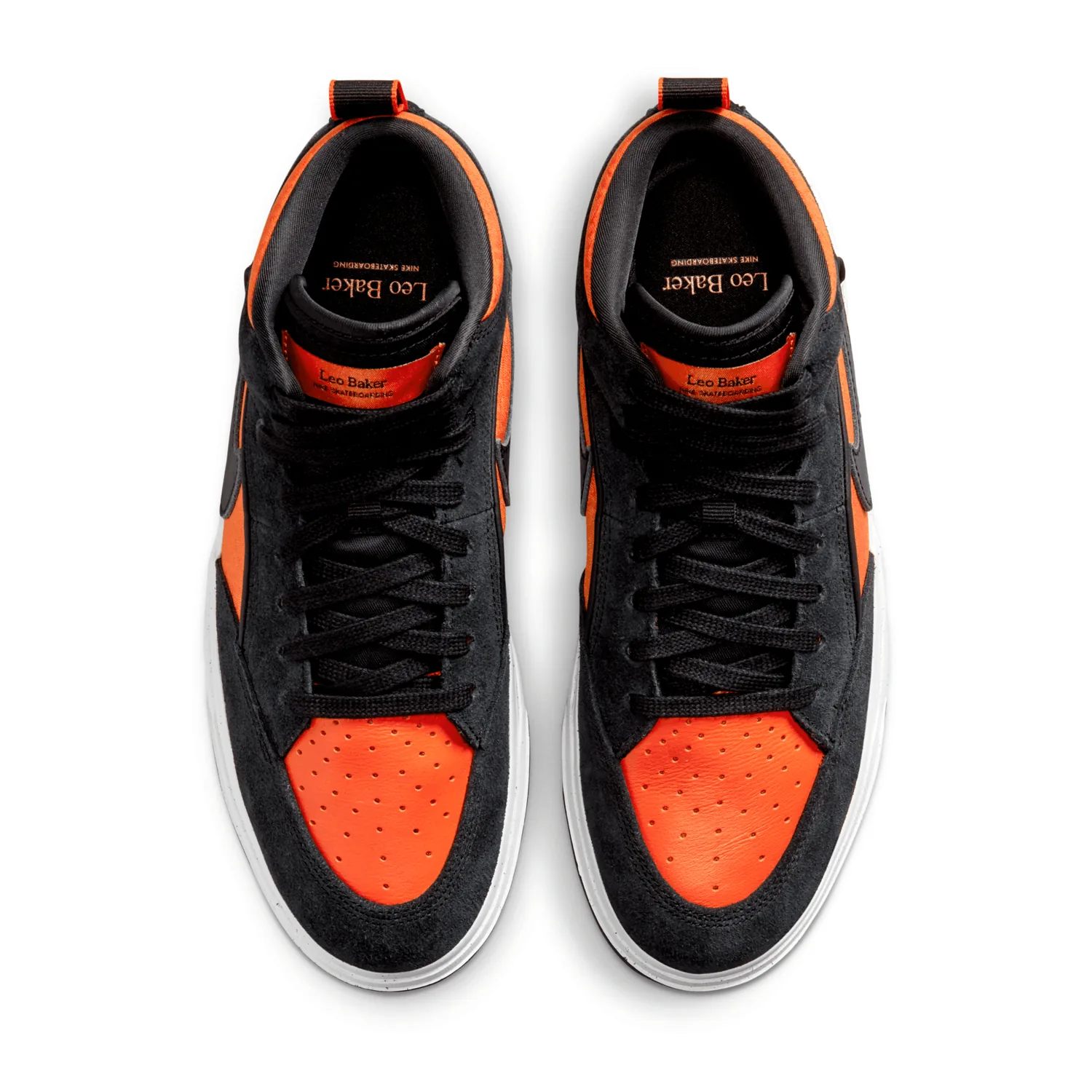 Nike SB React Leo Black Electro Orange image 4