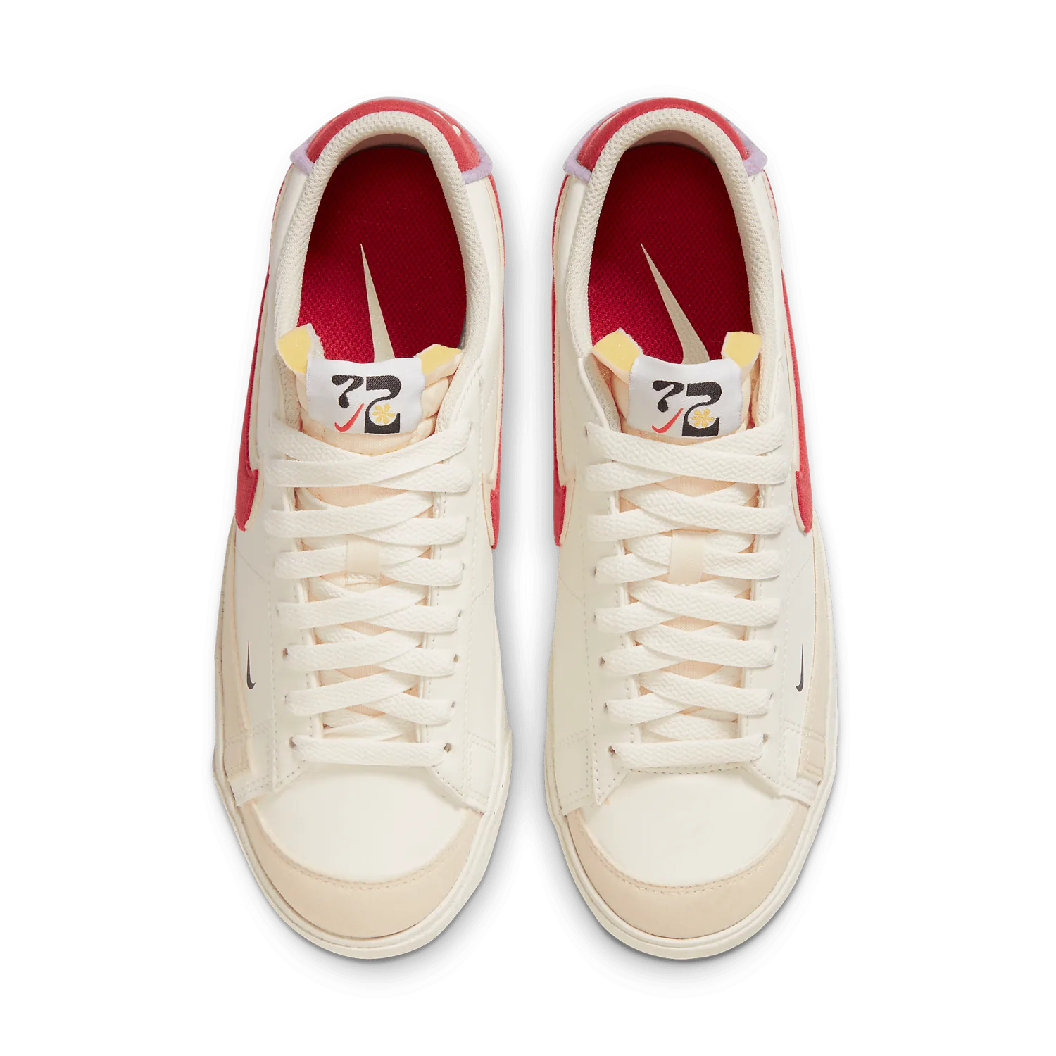 Nike Blazer Low 77 Retro Logo Sail Gym Red image 3