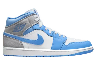 Jordan 1 Mid University Blue Grey