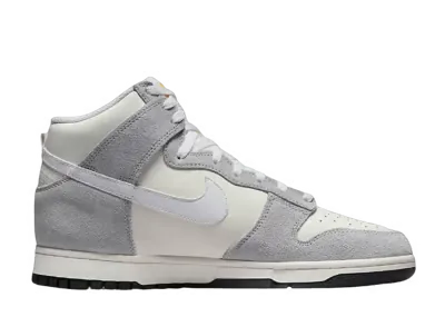Nike Dunk High Grey Suede White