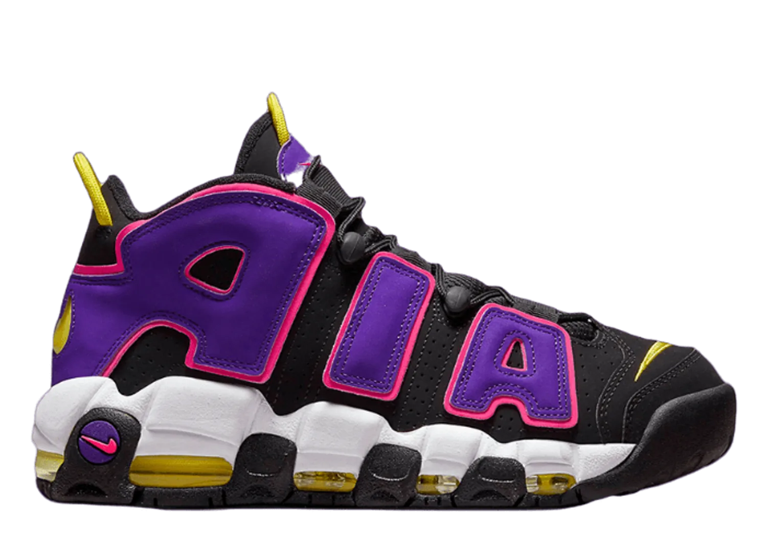 Nike Air More Uptempo Black Multi Neon