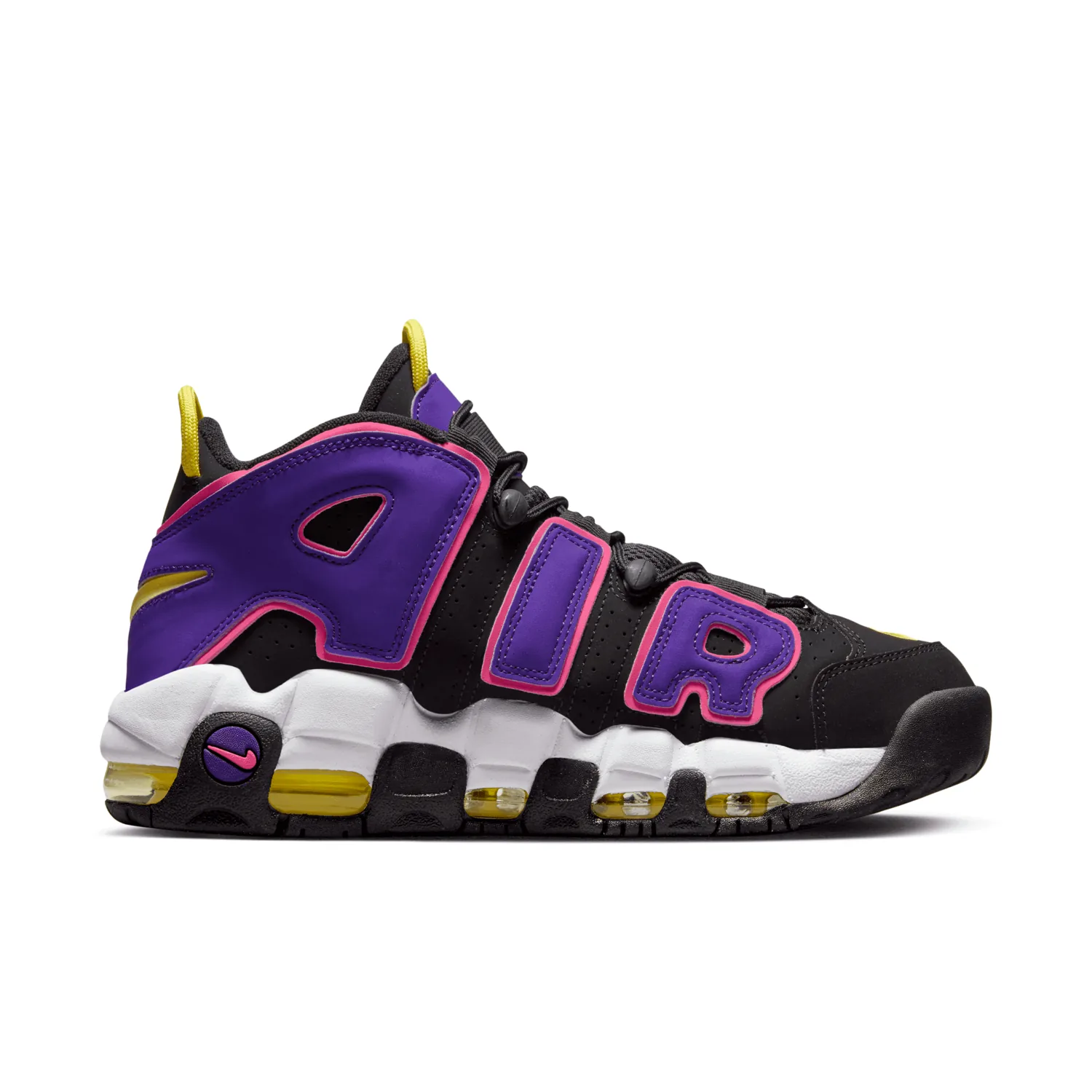 Nike Air More Uptempo Black Multi Neon image 3