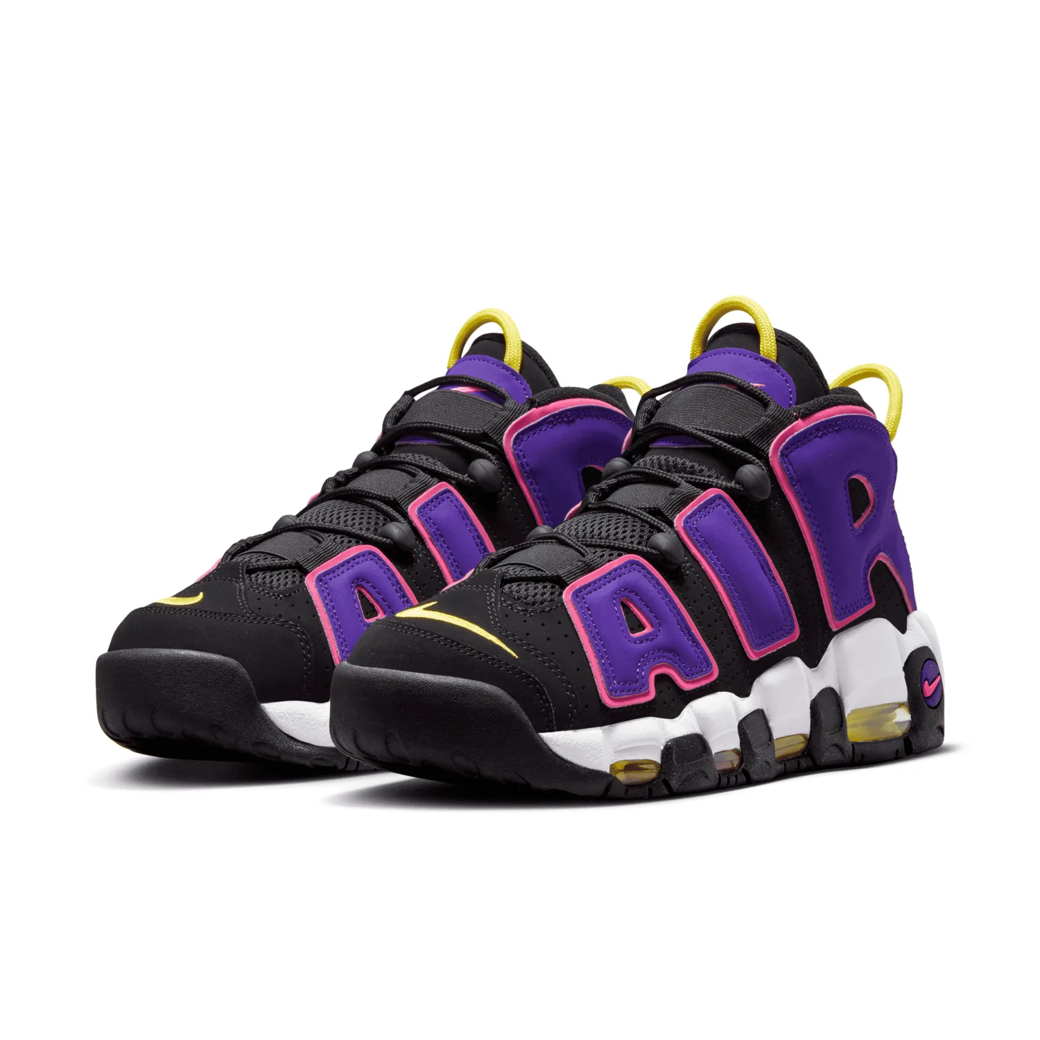 Nike Air More Uptempo Black Multi Neon image 4