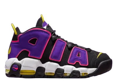 Nike Air More Uptempo Black Multi Neon