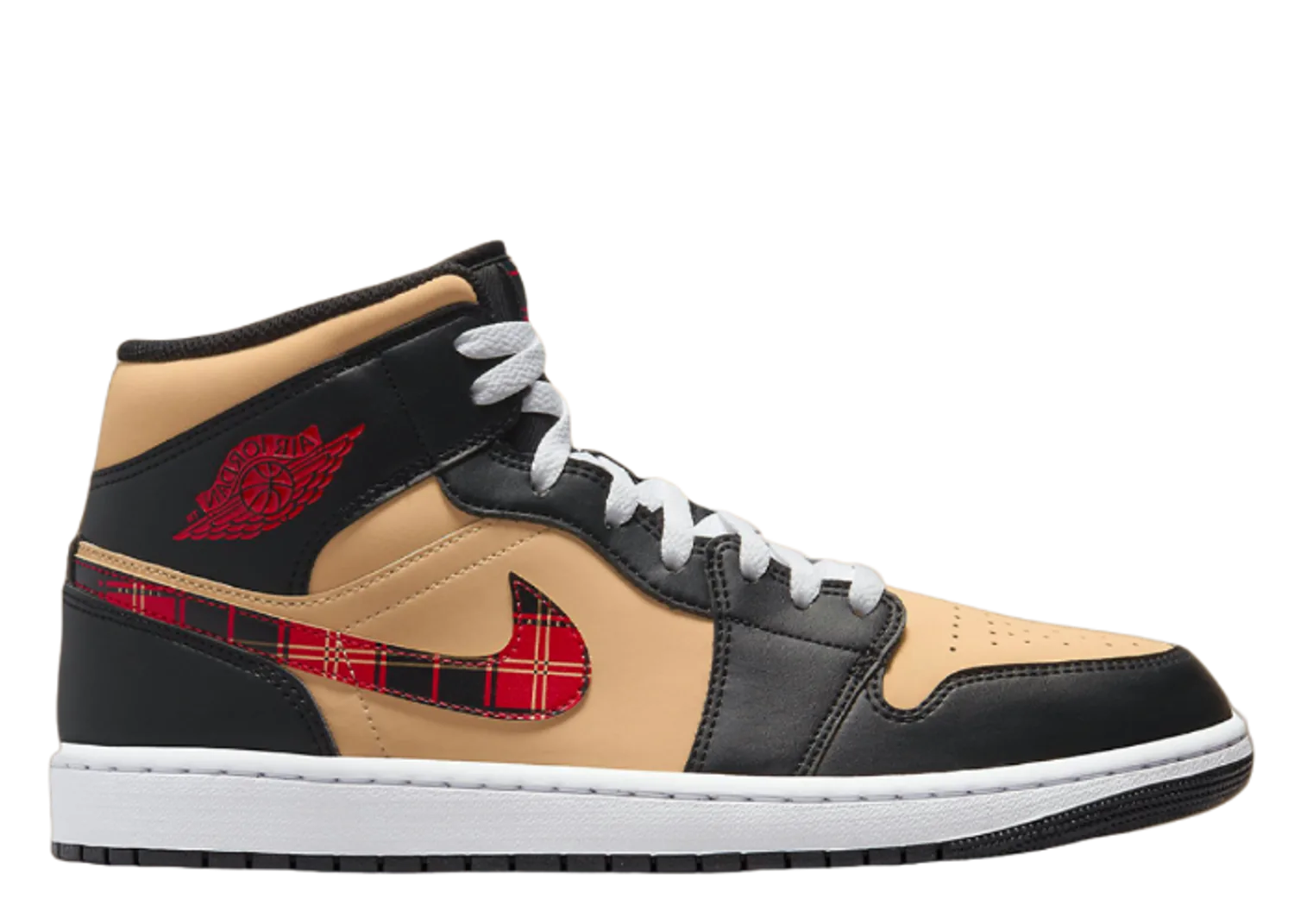 Air Jordan 1 Mid SE Tartan Swoosh