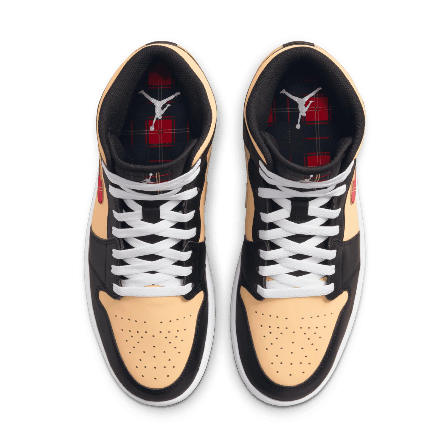 Air Jordan 1 Mid SE Tartan Swoosh image 3